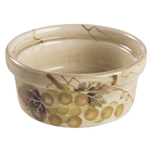 Cabernet (Semi Scallop, Rippled) Cheese Crock-Open Small