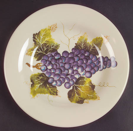 Cabernet (Semi Scallop, Rippled) Melamine Salad Plate