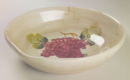Cabernet (Semi Scallop, Rippled) 8" Soup/Pasta Bowl