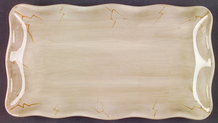 Cabernet (Semi Scallop, Rippled) Tray for Creamer & Sugar with Lid