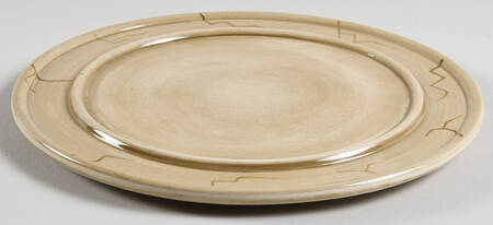 Cabernet (Semi Scallop, Rippled) Round Butter No Lid