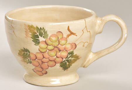 Cabernet (Semi Scallop, Rippled) Cup for Individual Teapot & Lid with Cup