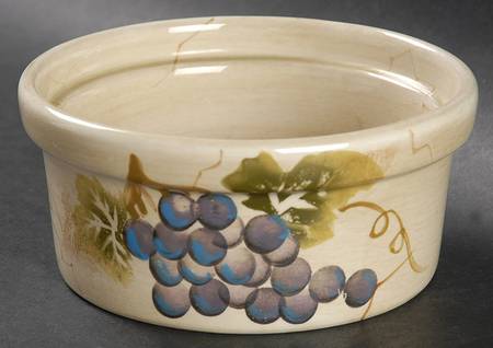 Cabernet (Semi Scallop, Rippled) Open Cheese Crock