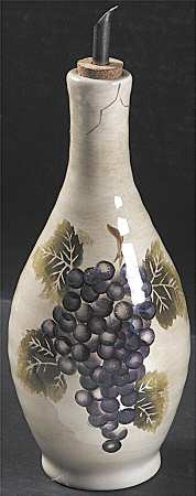 Cabernet (Semi Scallop, Rippled) Oil Jar & Drizzle Spout