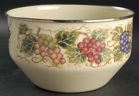 Cabernet (Semi Scallop, Rippled) 8" Metal Mixing Bowl