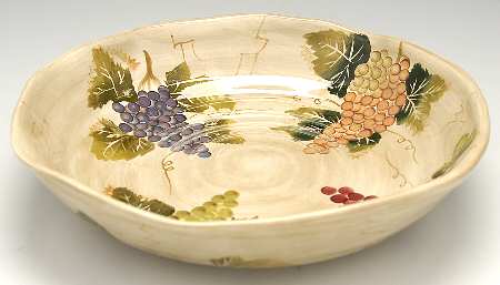 Cabernet (Semi Scallop, Rippled) 13" Large Salad Serving Bowl