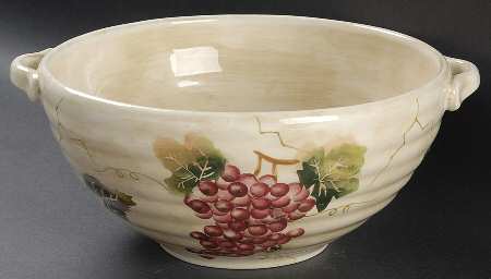 Cabernet (Semi Scallop, Rippled) 10" Round Vegetable Bowl