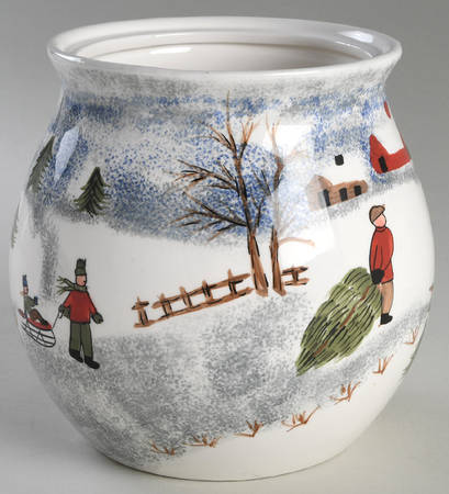 Winterside Cookie Jar No Lid