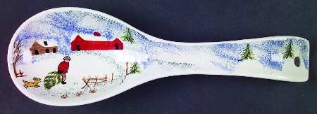 Winterside Spoon Rest/Holder (Holds 1 Spoon)