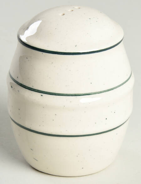 Green Crock (Flecks) Salt Shaker