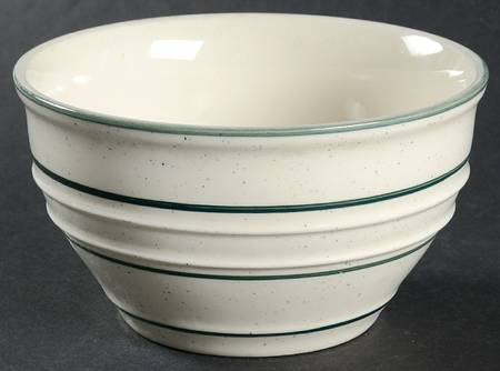 Green Crock (Flecks) Fruit/Dessert (Sauce) Bowl