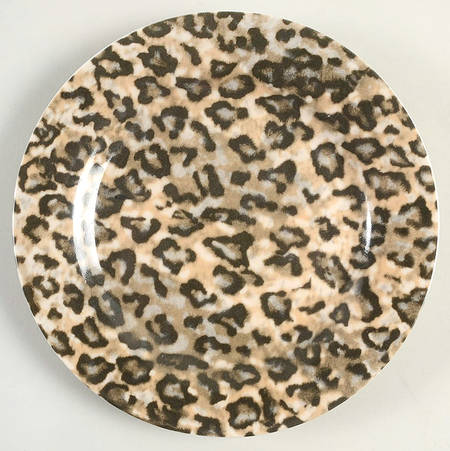 Leopard Salad/Dessert Plate