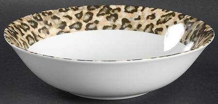 Leopard 9" Round Vegetable Bowl