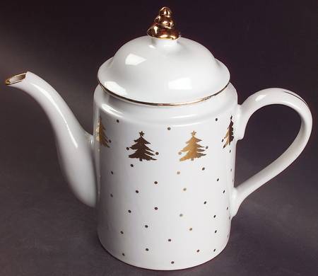Golden Pines Teapot & Lid
