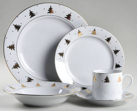 Golden Pines 5 Piece Place Setting