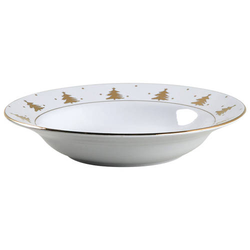Golden Pines Rim Soup Bowl