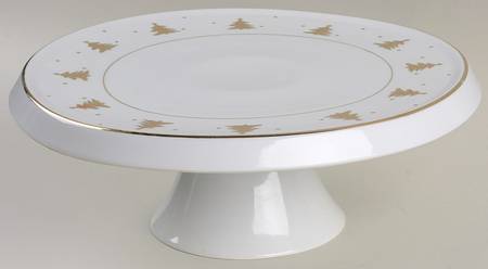 Golden Pines 11" Diameter Pedestal Cake Stand
