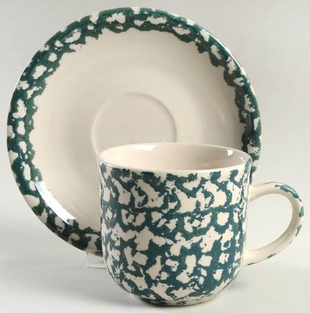 Moose Country Flat Cup & Saucer Set