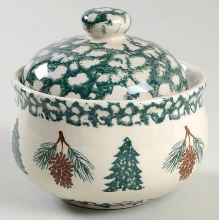 Holiday Pines Sugar Bowl & Lid