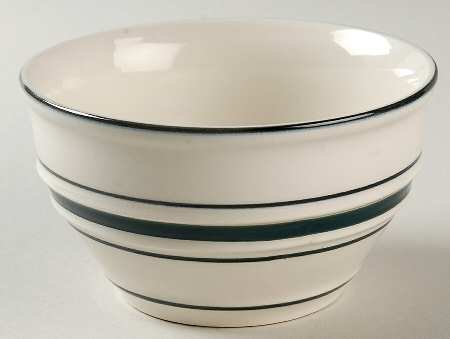 Green Crock (Black Edge) Fruit/Dessert (Sauce) Bowl