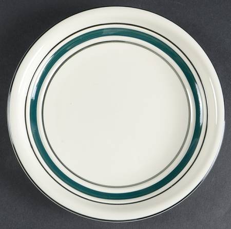 Green Crock (Black Edge) Salad Plate