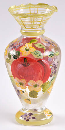 Fruitful Tapestry Glassware Bud Vase