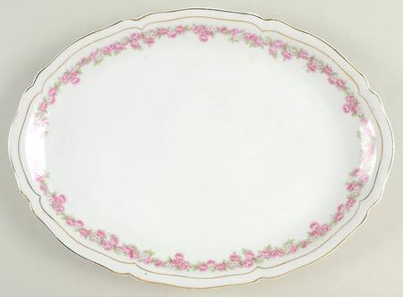 Victorian Rose 12" Oval Serving Platter