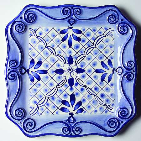 Lisbon (Square) Dinner Plate