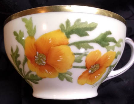 California Poppy Flat Cup