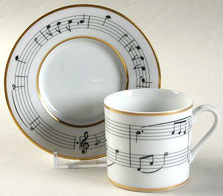Moon River Flat Demitasse Cup & Saucer Set