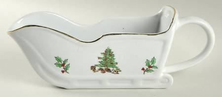 Holiday Hostess (Trim, No Gold Band) Gravy Boat