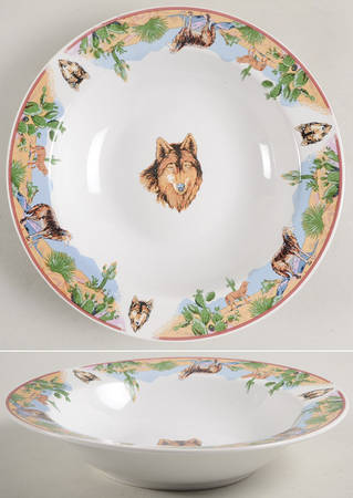 TIE37 (White Background) Rim Soup Bowl
