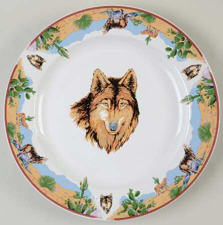 TIE37 (White Background) 12" Chop Plate (Round Platter)