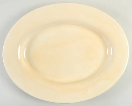 Espana Ivory (Paint Brush Backstamp) 18" Oval Serving Platter