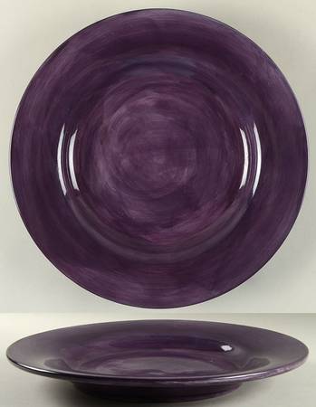 Espana Plum 14" Deep Round Platter by Tabletops Unlimited