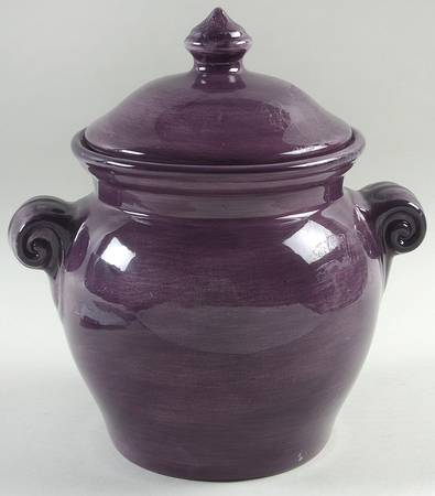 Espana Plum Medium Canister & Lid