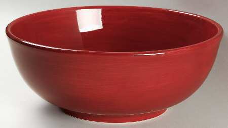 Espana Cherry (Red) 11" Large Salad Serving Bowl