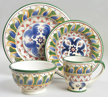 Deruta 4 Piece Place Setting
