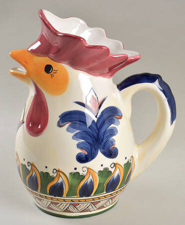 Deruta Rooster Pitcher