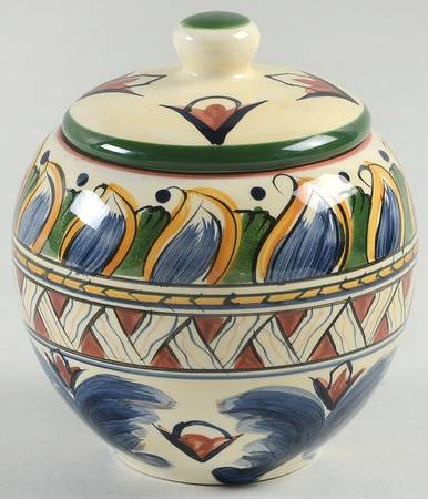 Deruta Sugar Bowl & Lid