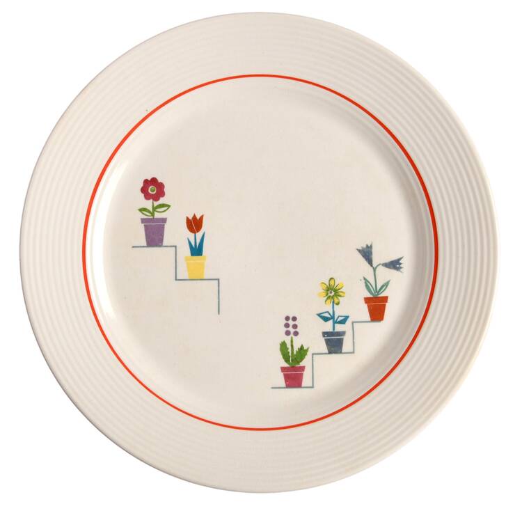 Posey Shop (Ridged Rim) Luncheon Plate