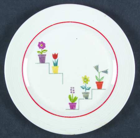 Posey Shop (Ridged Rim) Salad Plate