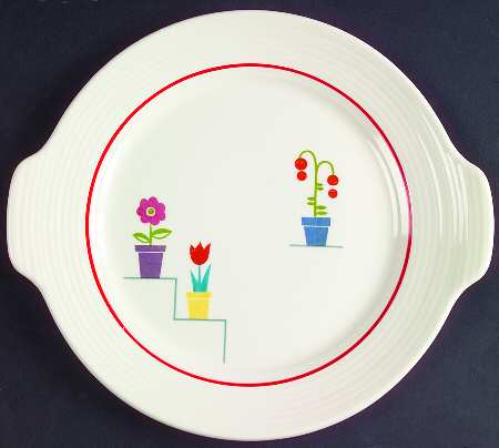 Posey Shop (Ridged Rim) Relish/Gravy Underplate
