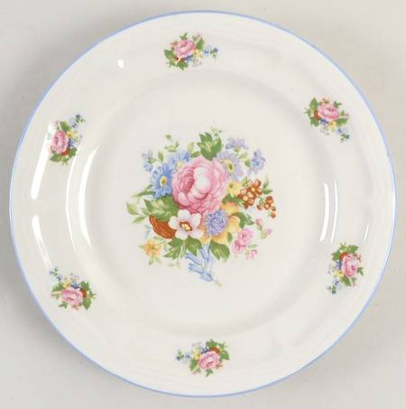 Victoria White Salad Plate