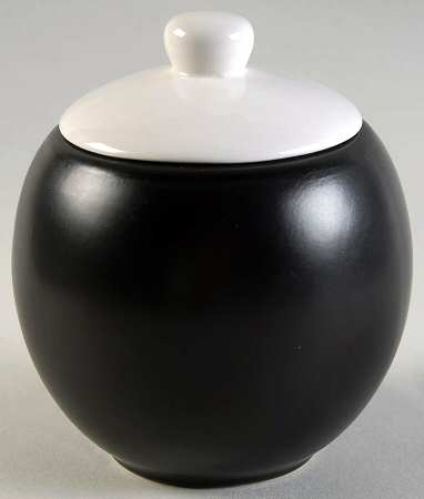 Cassina Black Sugar Bowl & Lid
