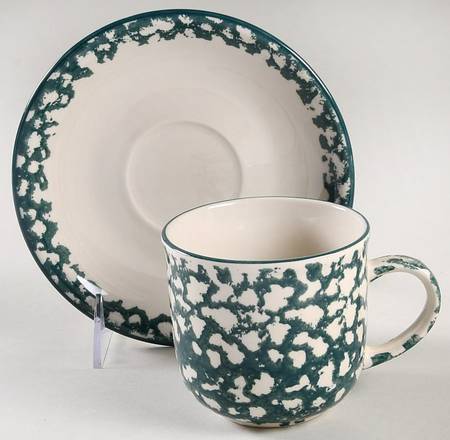 Apple Flat Cup & Saucer Set