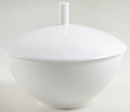 Loft White Coupe Cereal Bowl & Lid