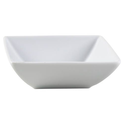 Loft White Small Square Dish