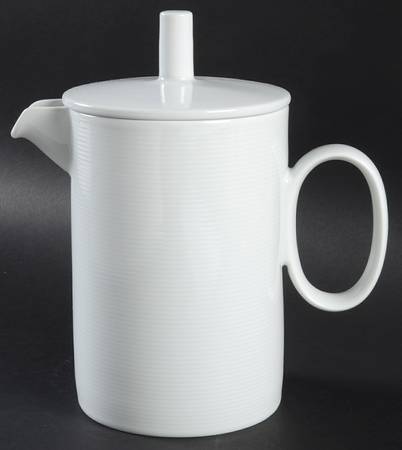 Loft White Tea/Coffee Pot & Lid