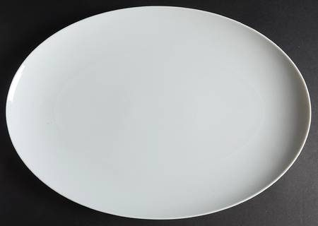 Loft White 15" Oval Serving Platter